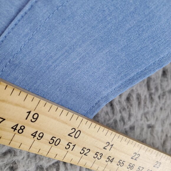 Coofandy Shirt Mens XL Light Blue Classic Button-Up Long Sleeve Casual - Picture 6 of 9